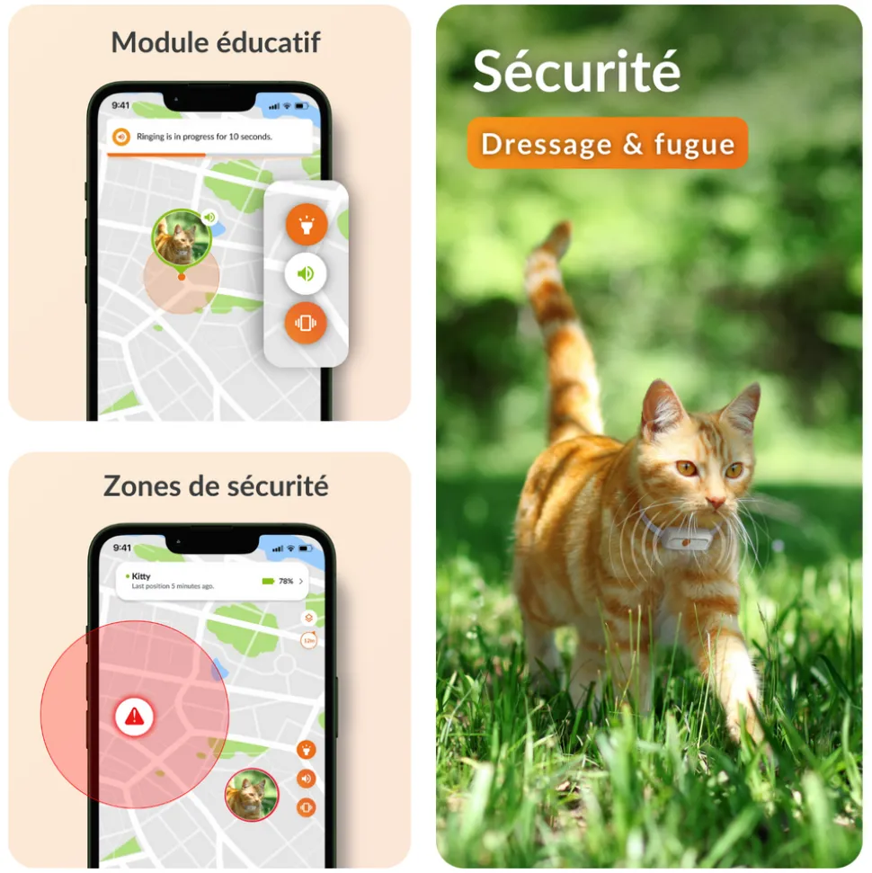 WEENECT - Weenect XS - collier gps pour chat ( white edition )