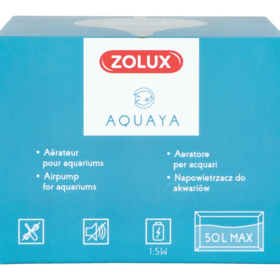 ZOLUX - Bulleur aérateur 1.5w débit 18.6 l/h gris pour aquarium max 50 litres