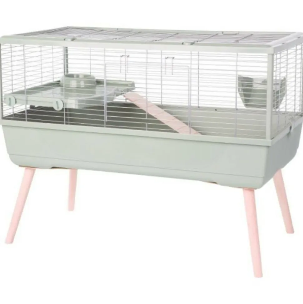 ZOLUX - Cage rongeur surélevée - zolux - néolife - pour cochon d'inde - 99 x 54 x 79 cm - vert
