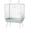 ZOLUX - Cage surélevée pour oiseau - zolux - néolife - pour perruche, calopsitte, canari - 81 x 48 x 130 cm - vert