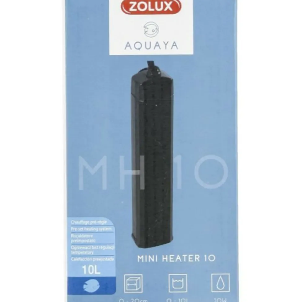 ZOLUX - Chauffage pré-réglé - zolux - 10 w - pour aquarium 0 a 10 l - température 25°c - résistant aux chocs
