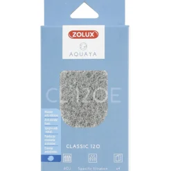 ZOLUX - Filtre pour pompe classic 120, filtre cl 120 e mousse anti nitrates x 4 pou