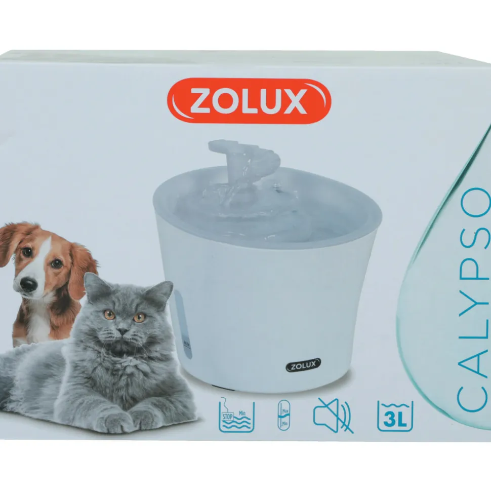 ZOLUX - Fontaine à eau pour chiens et chats calypso 3 litres