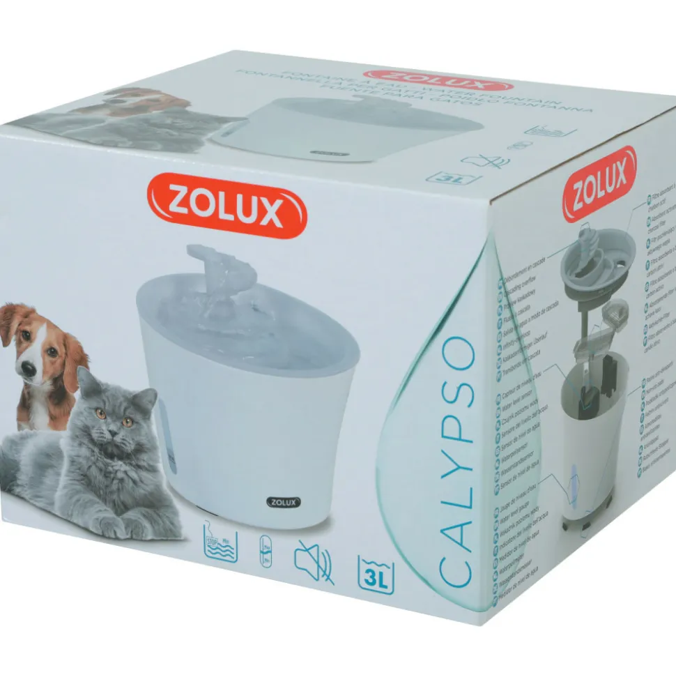 ZOLUX - Fontaine à eau pour chiens et chats calypso 3 litres
