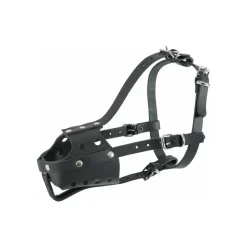 ZOLUX - Muselière en cuir pour chien type police noire taille 6