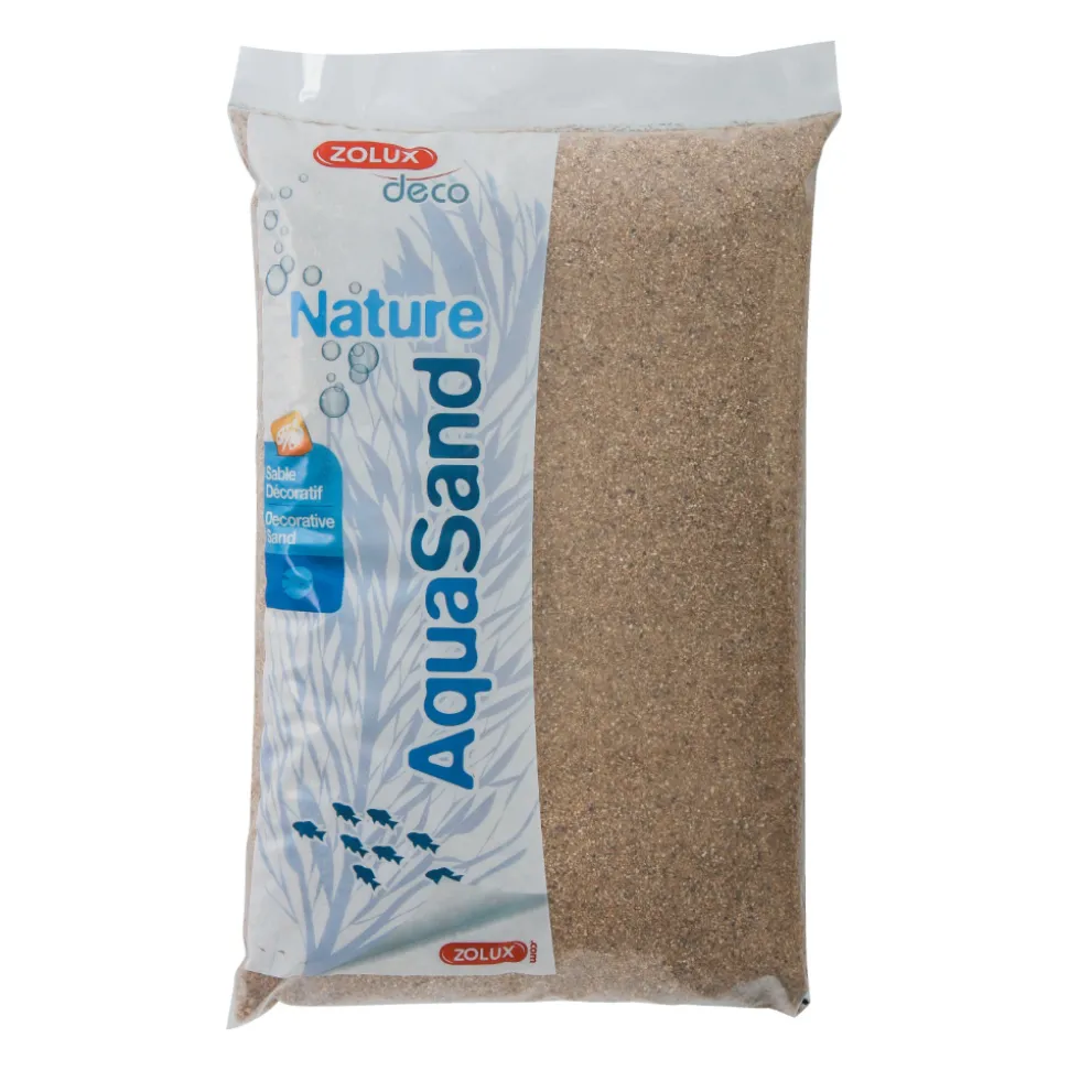 ZOLUX - Sol décoratif aquasand naturel rivière 5kg (lot de 3)