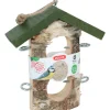 ZOLUX - Support 2 boules de graisse en bois massif pour oiseaux