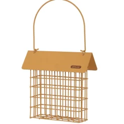 ZOLUX - Support pain de graisse en métal avec toit miel marron pour oiseaux