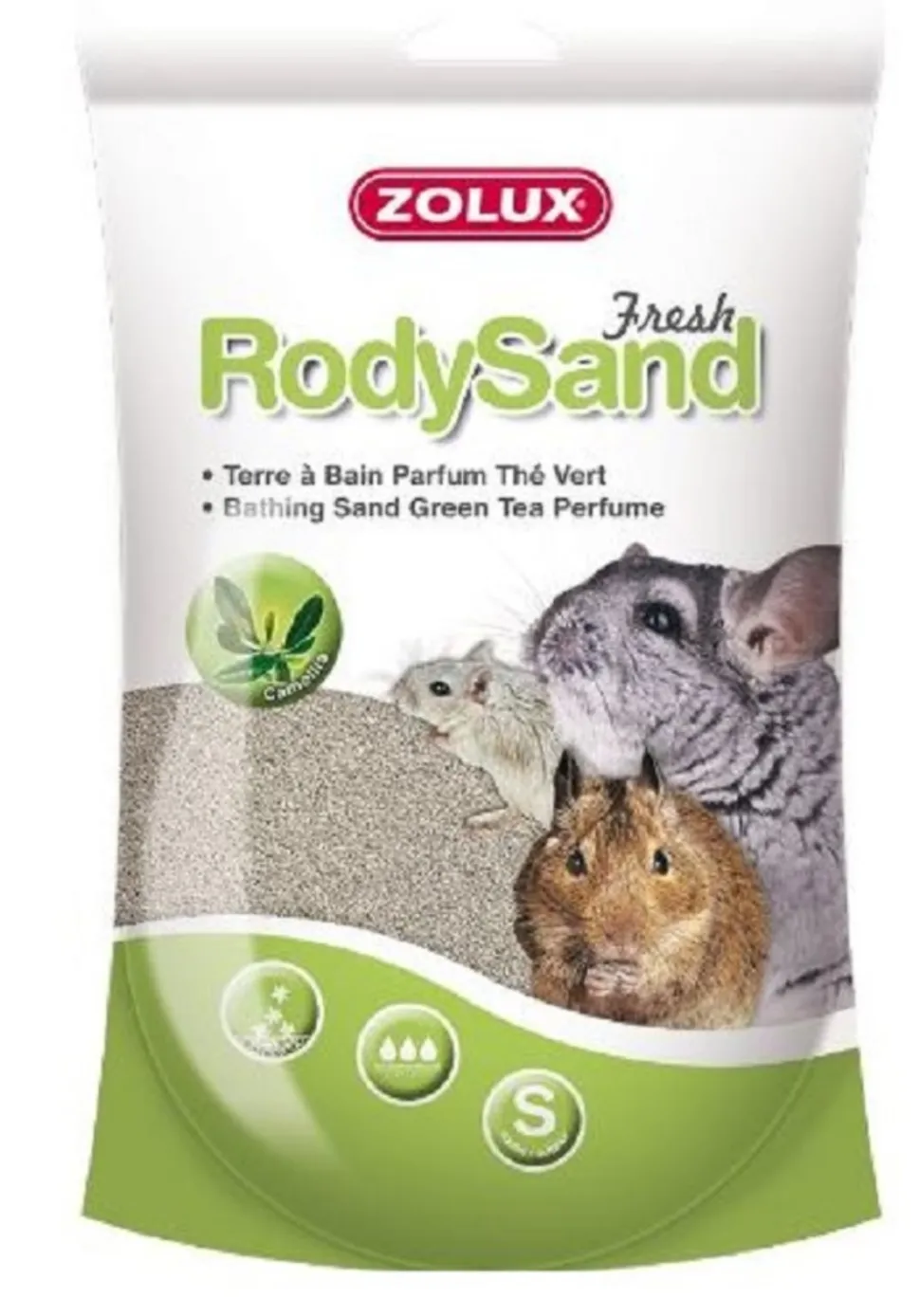 ZOLUX - Terre à bain rodysand thé vert 2l
