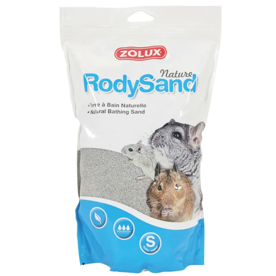 ZOLUX - Terre de bain nature pour chinchilla 1.7 kg