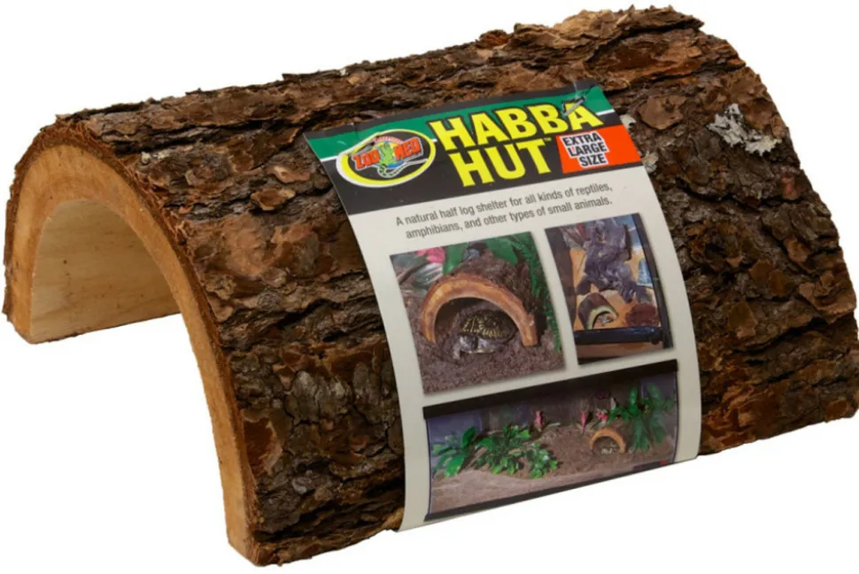 ZOOMED - Cachette en bois de sapin- habba hut - 23 cm - pour reptiles ou invertébrés