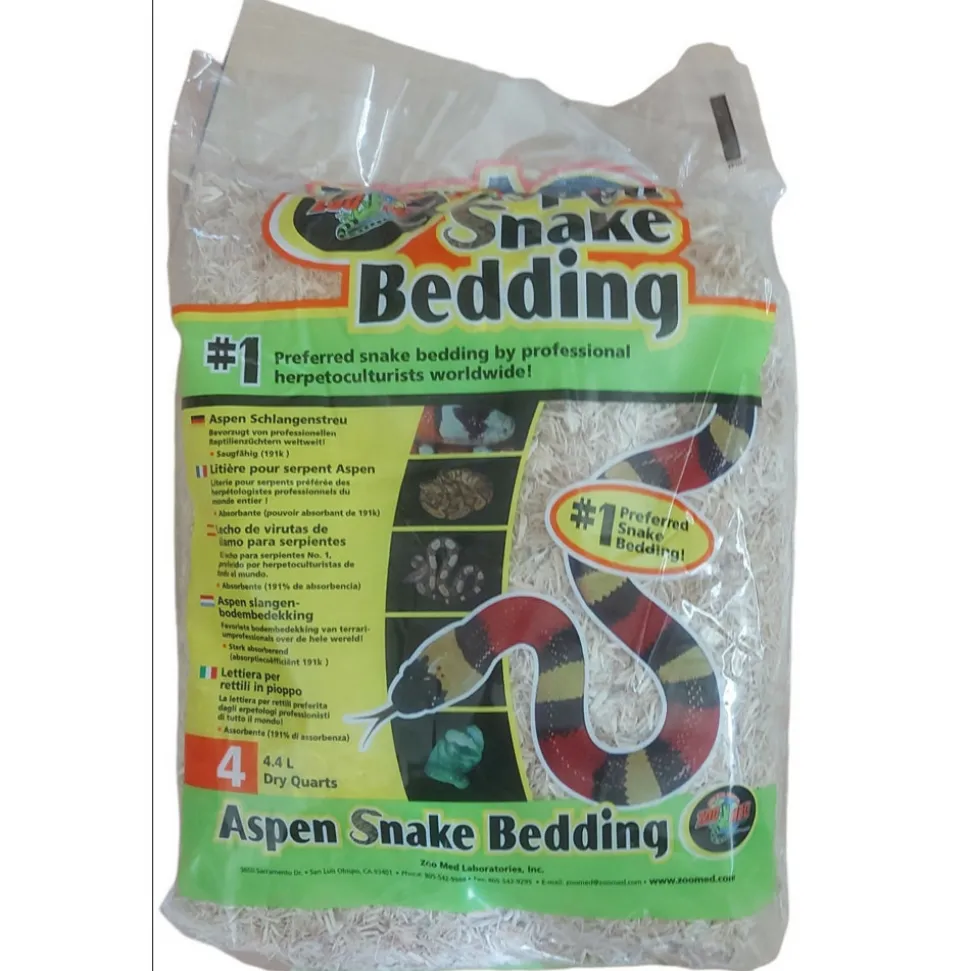 ZOO MED - Litière pour serpents aspen de zoo med de 4.4 litres