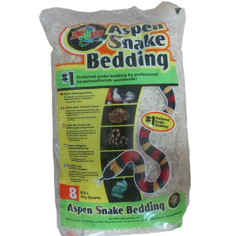 ZOO MED - Litière pour serpents aspen de zoo med de 8.8 litres