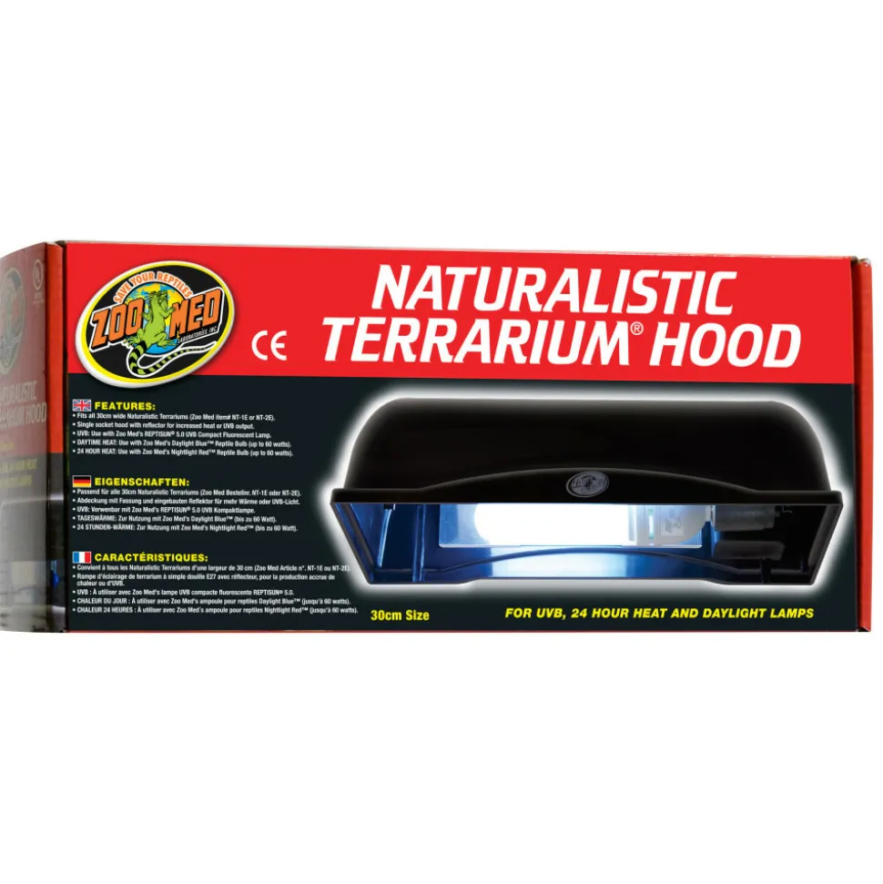 ZOO MED - Rampe d'éclairage naturalistic terrarium hood 30 cm lf-50e