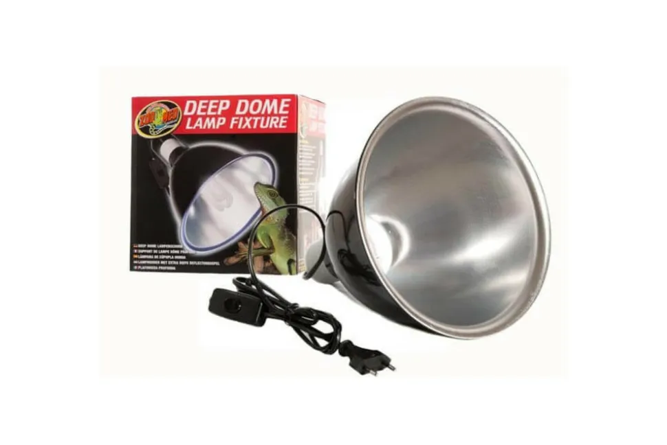 ZOOMED - Support de lampe - deep dom - support d'ampoule chauffante / uvb pour reptiles (lézards, serpents, tortues), amphibiens et inve